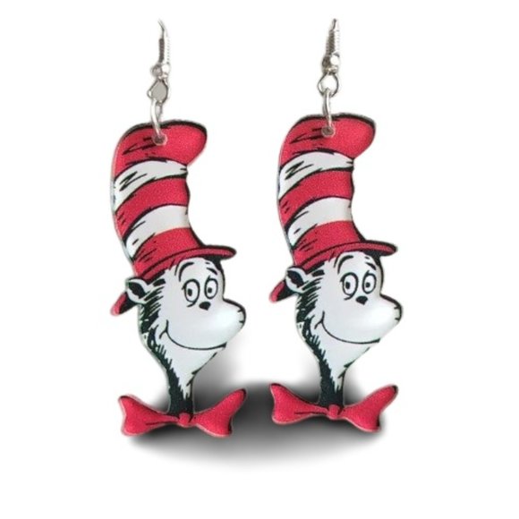 Dr Suess Earrings - Picture 1 of 2